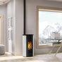 Stufa a pellet EK63 LIKE80 - gruppo Edilkamin -  7,6 kW ad aria Bianco perla EK63