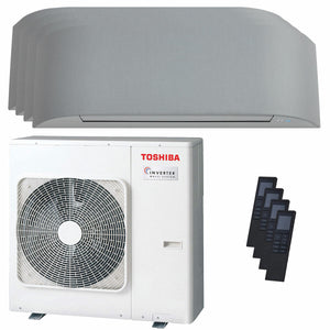 Condizionatore Toshiba Haori quadri split 7000+9000+9000+12000 BTU inverter A++ wifi unità esterna 8