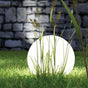 Sfera luminosa da giardino Arkema SF400 in resina LLDPE con pannello fotovoltaico 40 cm