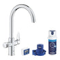 Depuratore acqua Grohe Blue Pure StartCurve kit miscelatore lavello cucina + filtro