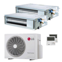 Condizionatore LG Canalizzabile CL dual split 9000+12000 BTU inverter A+++  unità esterna 4.1 kW