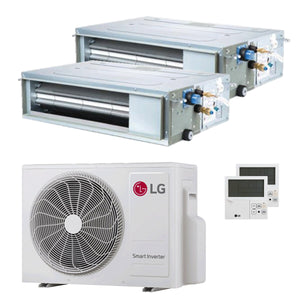 Condizionatore LG Canalizzabile CL dual split 12000+12000 BTU inverter A+++  unità esterna 4.7 kW