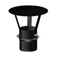 Cappello cinese diam. 100 mm per scarico fumi stufa a pellet e caldaia a pellet