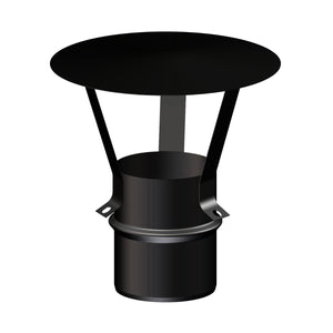 Cappello cinese diam. 100 mm per scarico fumi stufa a pellet e caldaia a pellet