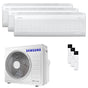 Condizionatore Samsung Windfree Elite S2 trial split 7000+12000+12000 BTU inverter A++ wifi unità esterna 6.8 kW