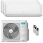 Condizionatore Hisense Hi-Comfort 2025 trial split 12000+12000+18000 BTU inverter A++ wifi unità esterna 10 kW