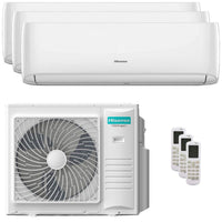 Condizionatore Hisense Hi-Comfort 2025 trial split 7000+9000+24000 BTU inverter A++ wifi unità esterna 10 kW