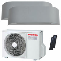 Condizionatore Toshiba Haori dual split 7000+16000 BTU inverter A++ wifi unità esterna 5.2 kW