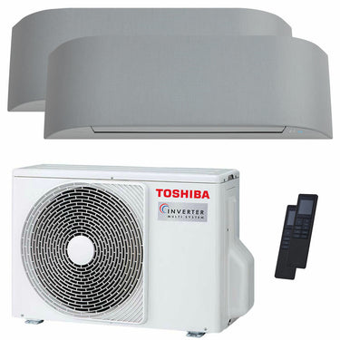 Condizionatore Toshiba Haori dual split 7000+16000 BTU inverter A++ wifi unità esterna 5.2 kW