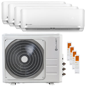 Condizionatore Clivet Essential 2 quadri split 12000+12000+12000+12000 BTU inverter A++ unità estern