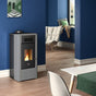 Stufa a pellet Cadel River Idro 16 ad acqua 16,1 kW WiFi Titanium