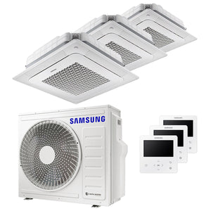 Condizionatore Samsung Cassetta Windfree 4 vie trial split 9000+9000+12000 BTU inverter A++ unità