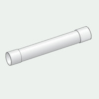 Tubo doppio bicchiere ø 35 mm - lunghezza 0,50 m f/f (bianco)