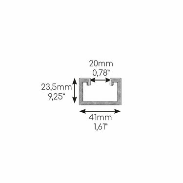 Supporto a pavimento Gia antivibrante 160x90x600 mm con profilo 41 mm