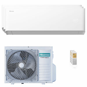 Condizionatore Hisense Uni HB trial split 9000+12000+18000 BTU inverter A++ wifi unità esterna 8 kW