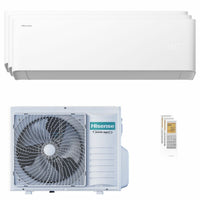 Condizionatore Hisense Uni HB trial split 12000+12000+12000 BTU inverter A++ wifi unità esterna 8 kW