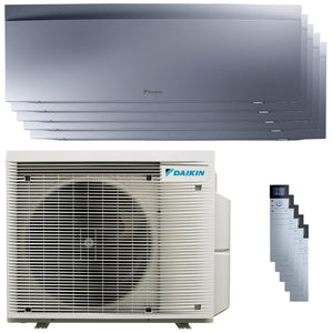 Condizionatore Daikin Emura 3 penta split 9000+9000+9000+9000+15000 BTU inverter A+ wifi unità ester
