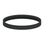 Guarnizione in silicone nera diam. 80 mm per scarico fumi stufa a pellet e caldaia a pellet