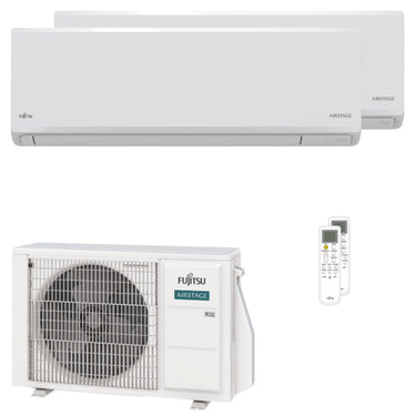 Condizionatore Fujitsu Serie KN WiFi dual split 7000+7000 BTU inverter A+++ wifi unità esterna 4 kW
