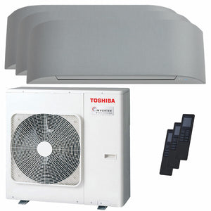 Condizionatore Toshiba Haori trial split 9000+12000+16000 BTU inverter A+++ wifi unità esterna 7 kW