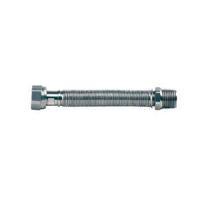 Tubo flessibile estensibile 3/4" x 3/4" M/F acciaio nudo per acqua