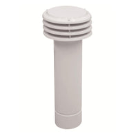 Esalatore tubo scarico fumi diametro 130 mm. universale per scaldabagno e caldaia a gas camera aperta
