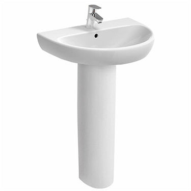 Colonna per lavabo Geberit Selnova bianco lucido