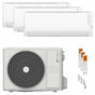 Condizionatore Clivet Cristallo 2 trial split 12000+12000+12000 BTU inverter A++ wifi unità esterna 7.9 kW