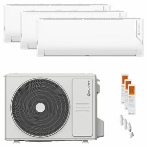 Condizionatore Clivet Cristallo 2 trial split 9000+9000+12000 BTU inverter A++ wifi unità esterna