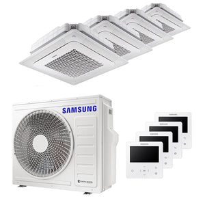 Condizionatore Samsung Cassetta Windfree 4 vie quadri split 7000+7000+7000+12000 BTU inverter A++ un