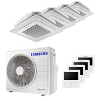 Condizionatore Samsung Cassetta Windfree 4 vie quadri split 7000+7000+12000+12000 BTU inverter A++ unità esterna 8,0 kW