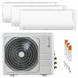 Condizionatore Clivet Cristallo 2 trial split 12000+12000+18000 BTU inverter A++ wifi unità esterna 10.5 kW