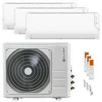 Condizionatore Clivet Cristallo 2 trial split 12000+12000+24000 BTU inverter A++ wifi unità esterna 10.5 kW