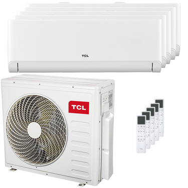 Condizionatore TCL BreezeIN P5 penta split 9000+9000+9000+12000+18000 BTU inverter A++ wifi unità esterna 12.2 kW