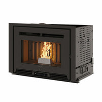 Inserto a pellet per camino PELLEK80 EVO2 EK63 - gruppo Edilkamin - 8 kW ad aria WiFi
