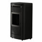 Stufa a pellet EK63 MONDAY150++ - gruppo Edilkamin - 15 kW ad aria canalizzata WiFi Grigio scuro EK63
