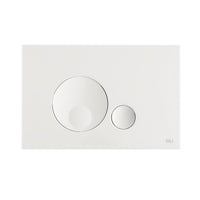 Placca doppio tasto OLI GLOBE Bianco