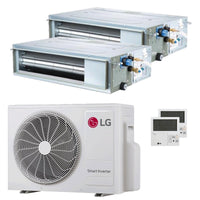 Condizionatore LG Canalizzabile CL dual split 12000+12000 BTU inverter A+++  unità esterna 5.3 kW