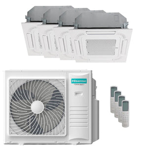 Condizionatore Hisense Cassetta ACT quadri split 12000+12000+12000+18000 BTU inverter A++ unità este