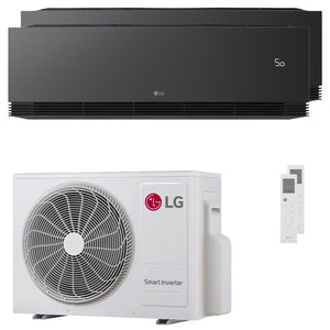 Condizionatore LG ARTCOOL Black AI dual split 12000+12000 BTU inverter A+++ wifi unità