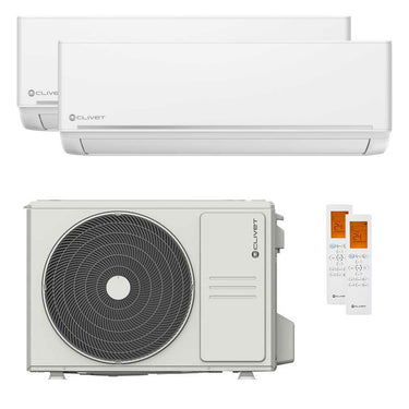 Condizionatore Clivet EZCool dual split 9000+18000 BTU inverter A+  unità esterna 5.3 kW