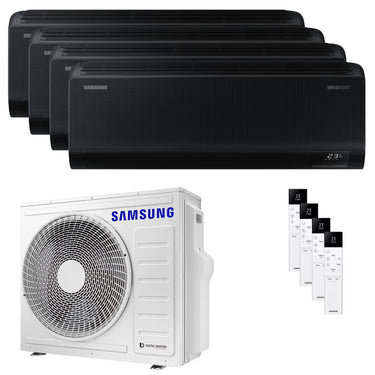 Condizionatore Samsung Windfree Black quadri split 9000+9000+9000+9000 BTU inverter A++ wifi unità esterna 8 kW