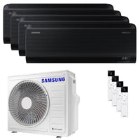 Condizionatore Samsung Windfree Black quadri split 7000+9000+9000+12000 BTU inverter A++ wifi unità esterna 8 kW