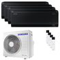 Condizionatore Samsung Windfree Black quadri split 7000+9000+9000+12000 BTU inverter A++ wifi unità esterna 8 kW