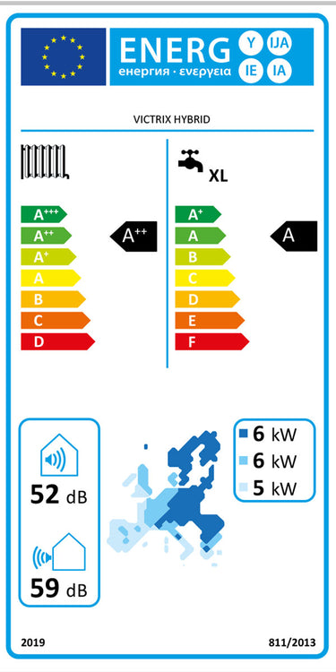 Sistema ibrido pompa di calore integrata con caldaia a condensazione Immergas Victrix Hybrid GPL 4 kW