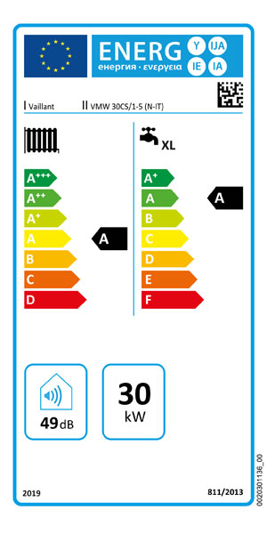 Caldaia Vaillant ecoTEC plus VMW 30 CS/1-5 a condensazione camera stagna 30 kW metano + termostato smart SensoROOM Connect