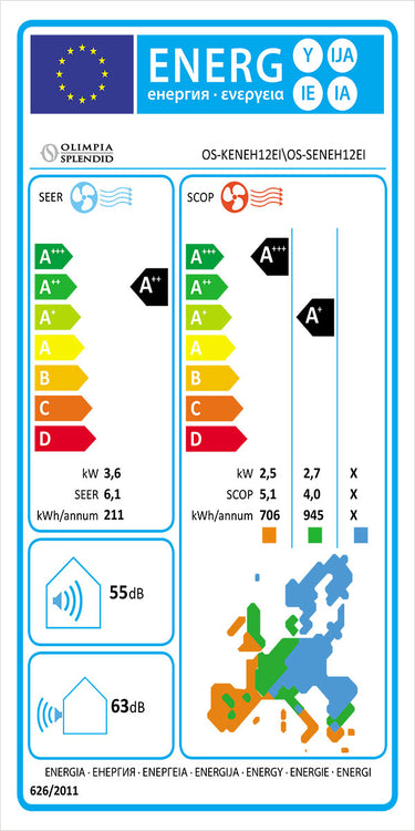 Condizionatore Olimpia Splendid Nexya S4 E Inverter 12 C 12000 BTU  A++ wi-fi