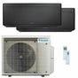 Condizionatore Daikin Stylish Total Black dual split 12000+18000 BTU inverter A+++ wifi unità esterna 5 kW