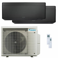 Condizionatore Daikin Stylish Total Black dual split 7000+9000 BTU inverter A+++ wifi unità esterna 4 kW