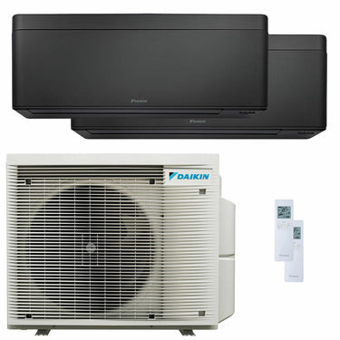 Condizionatore Daikin Stylish Total Black dual split 7000+9000 BTU inverter A+++ wifi unità esterna 4 kW